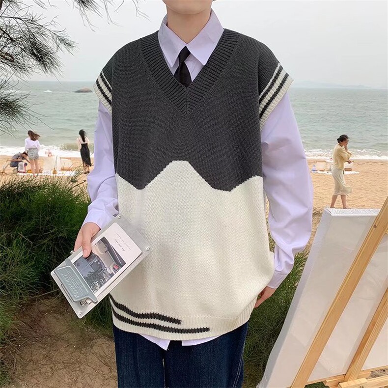V领针织马甲男潮流百搭休闲B17P31,男装背心/马甲,星座1116-2
