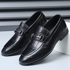 X4178-P145男鞋秋季2024新款男士皮鞋一脚蹬百搭韩版休闲鞋，男鞋休闲鞋，星座1407-3