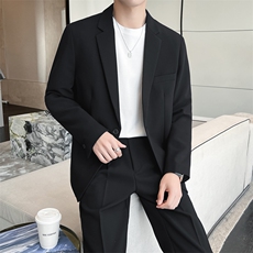 现货2025秋轻熟风套装男宽松西装外套TZ10P185可单卖西装125裤60，男装西服套装，电商B276A