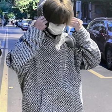 美式复古小香风套头连帽卫衣W123-P55，男装卫衣，星座1109-4