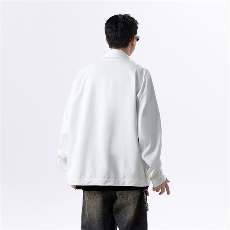 春季新款港风美式提花刺绣痞帅立领夹克男XZ213-JK1000-P88控118,男装夹克,星座213