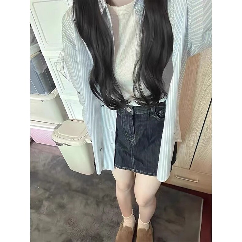 1506-1/GV7230/P41衬衫外套女春秋新款宽松百搭衬衣上衣,男装衬衫,星座1506A