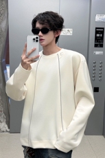 高品质反光条未来感潮男打底美式潮男休闲高街卫衣打底衫P55，男装卫衣，电商B319