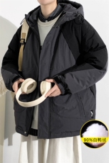 2023冬上新加绒加厚羽绒服时尚冲锋衣外套男女8319-P220控价318，男装羽绒服，电商A441-1