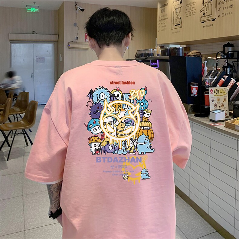 已注册得物抖音短袖T恤重磅280克TB4308批30纯棉220克T4308P25,男装T恤,电商C408(原B339-1)