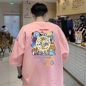 已注册得物抖音短袖T恤重磅280克TB4308批30 纯棉220克T4308P25图片