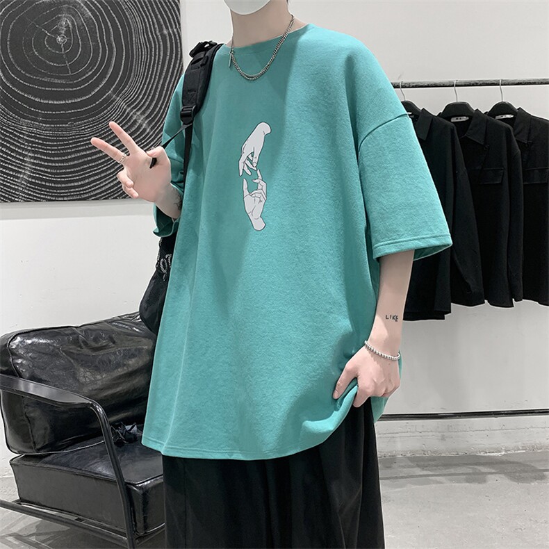 DX17147-P20纯棉短袖t恤男大码半袖打底衫宽松体恤衫大皂风,男装T恤,电商A040