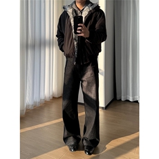 型男boxy夹克版型美潮毛领座山雕棉服W1808/特P95，男装夹克，电商B350