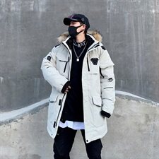 2020冬装新款宽松中长款羽绒服男保暖外套A436-2028-P125，男装羽绒服，电商A436