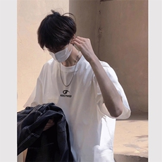 可设48小时发货支持抖音得物来样二开230克重磅美式短袖t恤MT381，男装T恤，电商A486-1