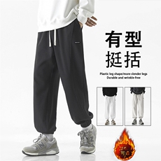 日系潮流休闲束脚裤重磅加绒潮牌高街卫裤X1633特批39加绒特批49，男装休闲裤，星座718