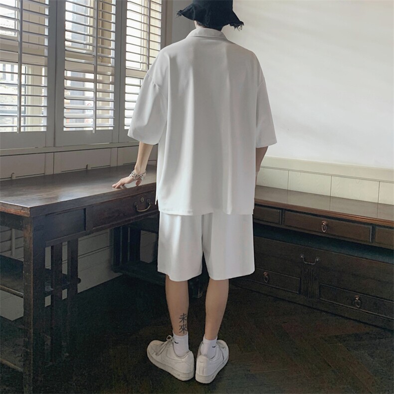 酒店套装超薄休闲百搭速干潮流抗皱冰丝顺滑TZ60-特批75,男装休闲套装,星座718
