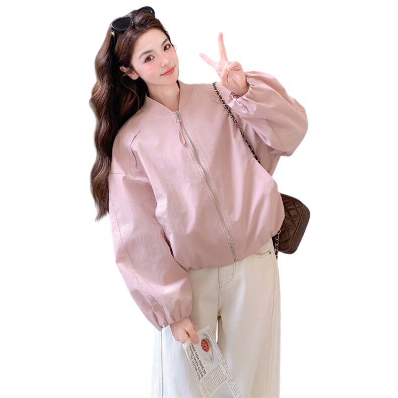 新款年后出粉色休闲夹克外套5534P145K238,女装短外套,2C176