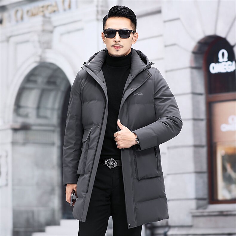 2021常规新款羽绒服男士连帽休闲时尚中青年外套KCN21028-81-P335,男装羽绒服,电商B212（原钱塘6029）