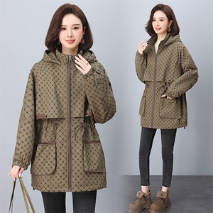冬装加绒加厚外套中年时尚仿兔毛派克服中老年女宽松棉服图片