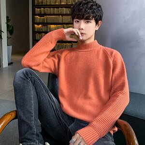 Tim-MY718毛衣男半高领2021秋冬季新款针织衫港风潮牌线衣图片