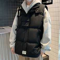 冬装新款立体多口袋男士棉袄背心情侣加厚棉马甲M906-P70，男装背心/马甲，电商A006