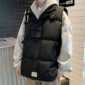 冬装新款立体多口袋男士棉袄背心 情侣加厚棉马甲 M906-P70图片