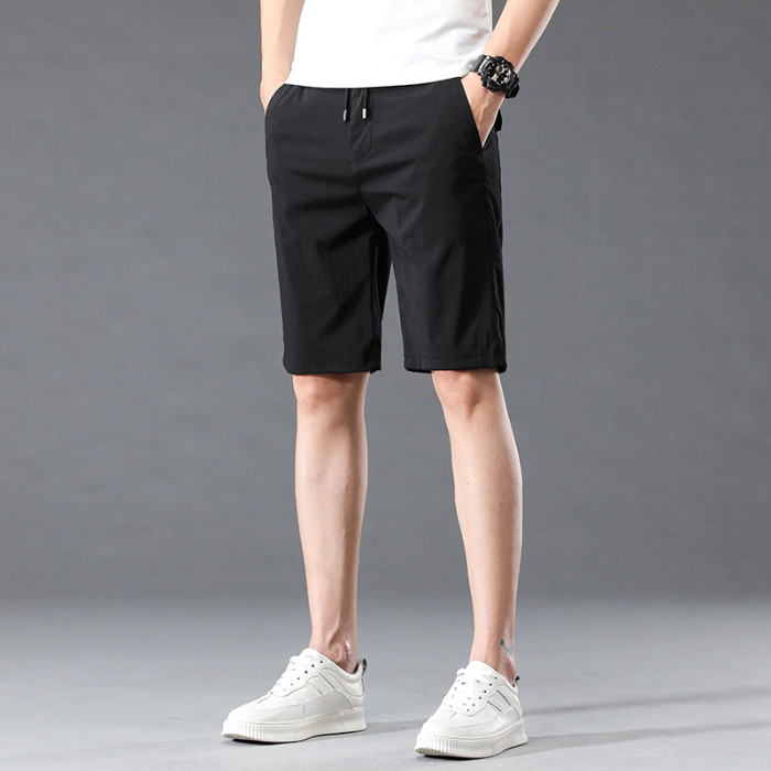 2024冰丝短裤男夏季休闲免烫弹力速干五分裤中裤子DK313-P28主推,男装休闲裤,星座224-3