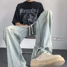 XZ616夏季新款破洞牛仔裤休闲九分裤TY904P55控68，男装牛仔裤，星座512A（原616）