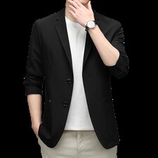 春季新款时尚休闲西服男韩版潮流西装男装上衣商务休闲单西装外套图片