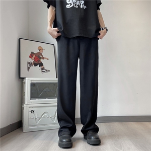西装裤男夏冰丝长裤宽松直筒阔腿休闲裤痞帅高级垂感裤K0465-P38图片