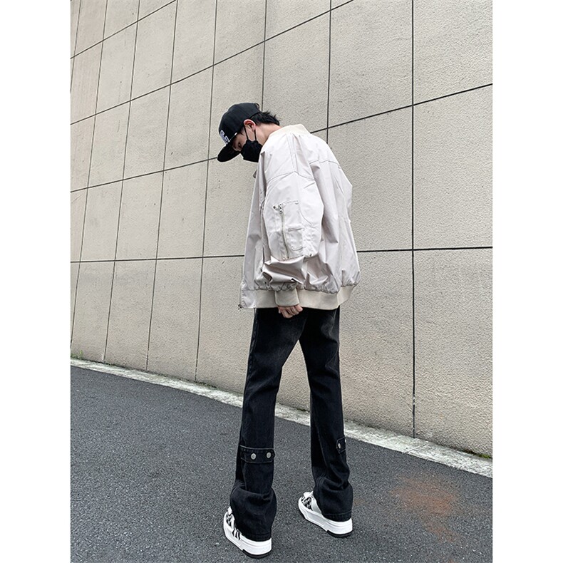 美式ins高街vibe重工艺水洗复古黄泥牛仔裤货号K2316P55,男装牛仔裤,电商A063