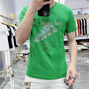 新款时尚高端精品欧货夏季男T恤短袖潮流抖音A227B-A-719-P48图片