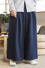 秋季宽松舒适立体剪裁长款立体格子纹透气亚麻裤男款麻裤D265P75，男装休闲裤，星座312B-2