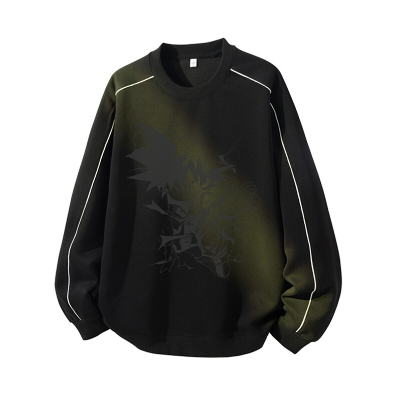 得物供货、复合重磅420克现货圆领卫衣宽松HD019-1-YLT25262-P35,男装卫衣,电商019-1