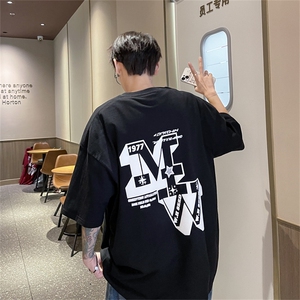 230g纯棉发泡短袖t恤夏季男半袖男XT2322-P30控48 可图片