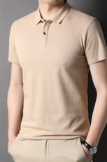 夏季新款男士翻领短袖t恤中年有领男装上衣服休闲POLO衫，男装T恤，电商B212（原钱塘6029）