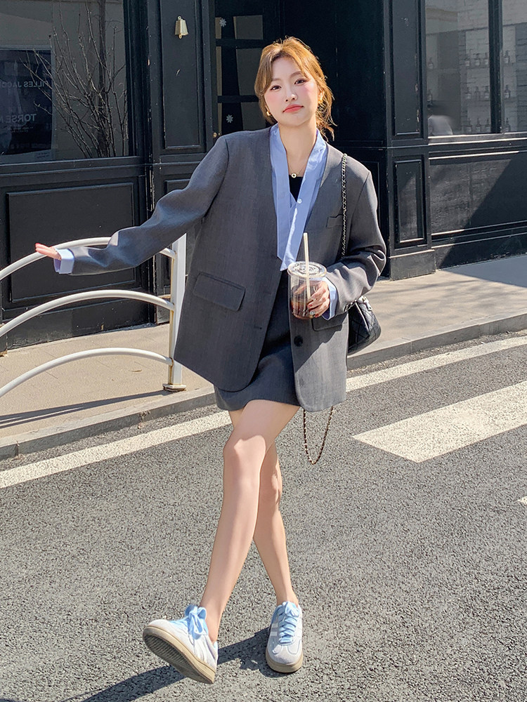 现货西装套装210-6502-P175-K258单西装P145-K2182025年秋季,女装套装/套裙,韩蜜菓