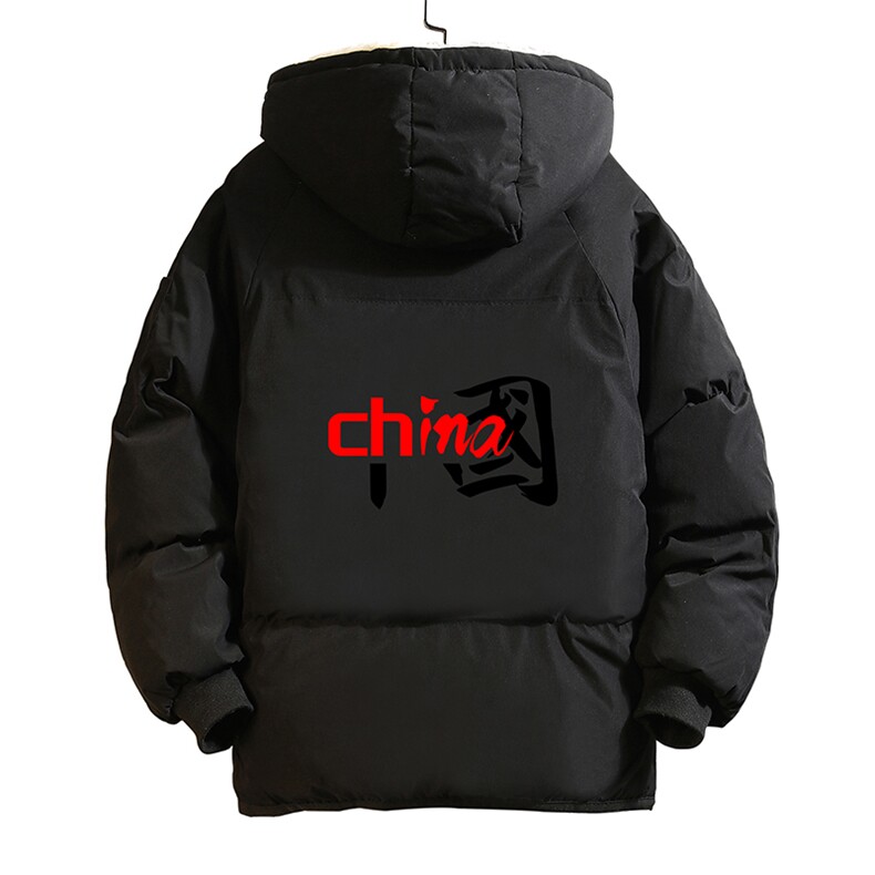 MY16189-P100加厚加绒连帽棉衣男大码棉服男面包服男砖墙挂拍,男装棉衣,电商A040A