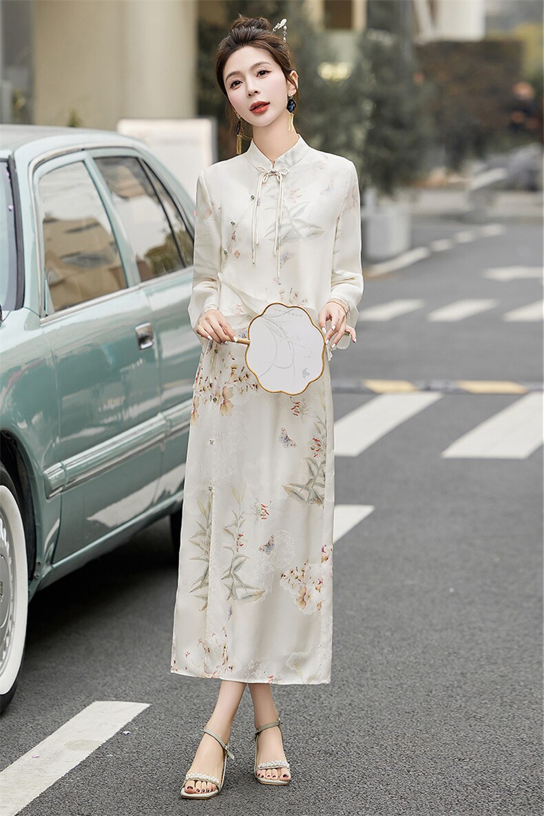 新中式改良旗袍连衣裙女2025春夏新款国风刺绣盘扣汉服子,商品下架区,布芭啦