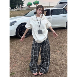 H0768-P38原版钉珠纯棉休闲宽松情侣款短袖t恤图片