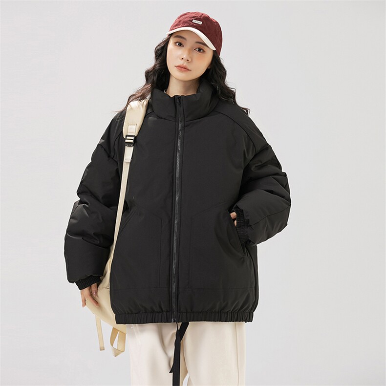 现货冬季美式休闲加厚雪山外套夹克立领纯色三防户外工装棉服,男装夹克,电商A443