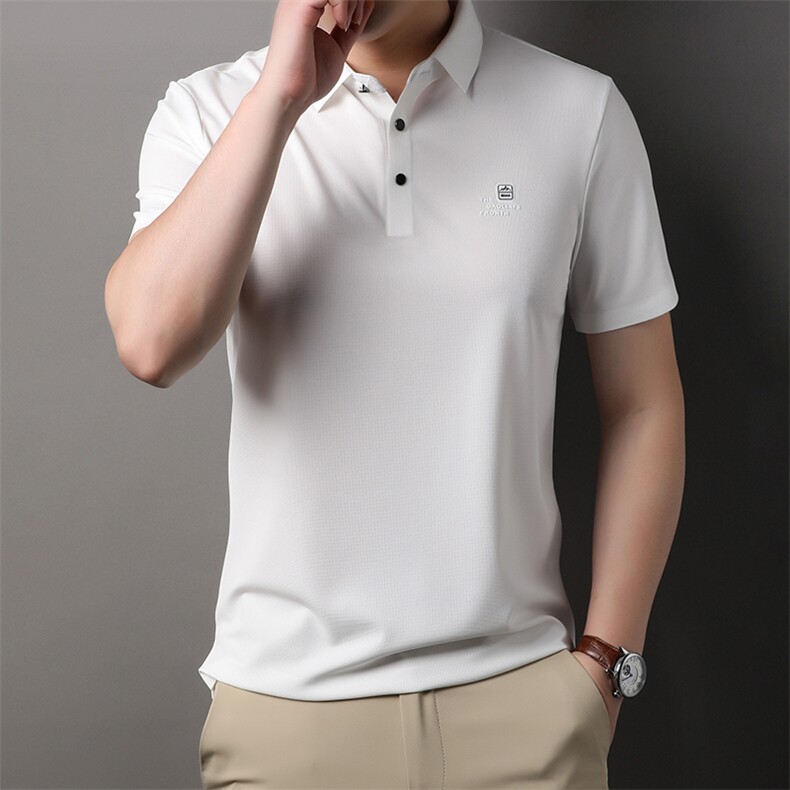 2026夏季休闲时尚无痕Polo衫短袖夏季青年百搭T恤上衣HP2837-P73,男装Polo衫,星座1105-3