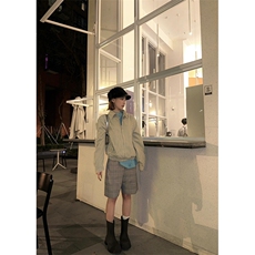 美式复古蓝色条纹外套男冷淡系高级感秋季cleanfit痞帅夹克JK841，男装夹克，星座1116A（原606A-3）