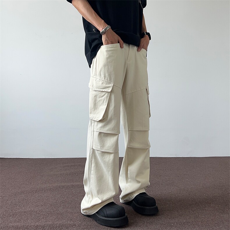 01美式高街多口袋工装裤简约百搭休闲裤男女XZ211-1-K2427-P65,男装工装外套,星座211-1