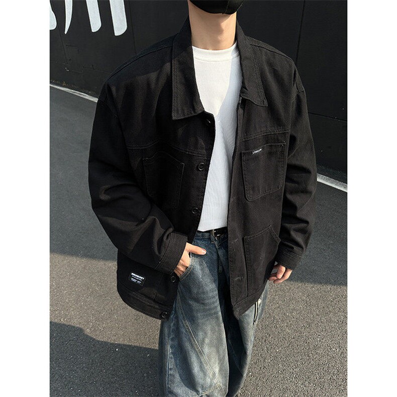 外套男士春季潮流痞帅牛仔工装夹克休闲百搭男装上衣服JK1172-P68,男装工装外套,星座1103-3