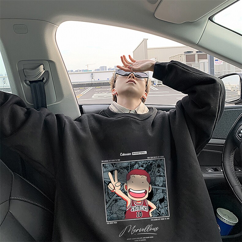 8XL圆领卫衣男超大码胖子肥佬大号长袖t恤S6392-P28加绒款-P33,男装卫衣,电商A040