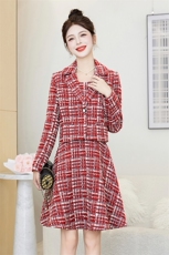 小西装连衣裙两件套时尚背心裙女春秋新款高级感气质名媛漂亮小香，女装套装/套裙，香莘料