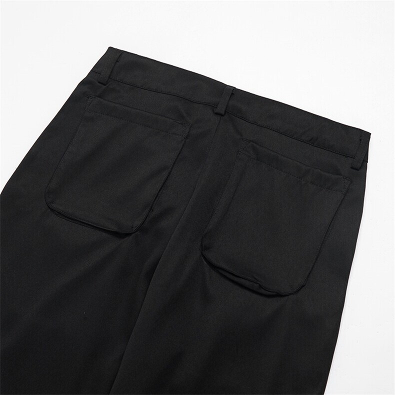 白底多口袋工装裤休闲裤长裤直筒裤A014-DY25206-P70控98,男装休闲裤,电商A014