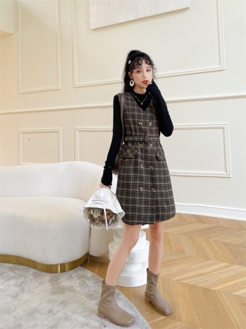 格子两件套，其它，安玖拉