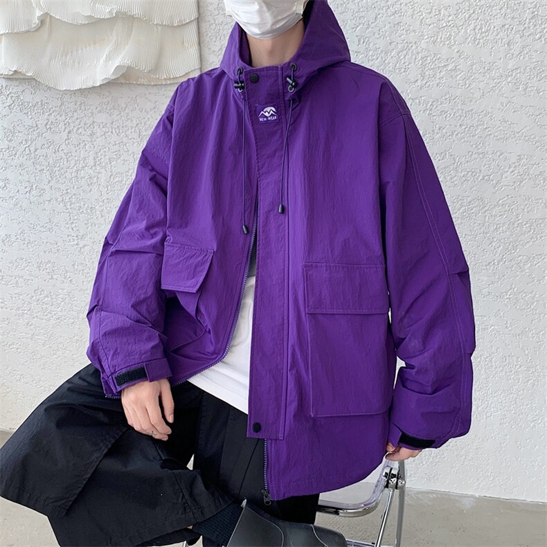 春季新款现货三防户外夹克男连帽冲锋衣外套DSA157B-J93-P60,男装夹克,电商A157B