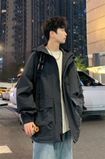 2024秋季新款现货户外连帽夹克男外套男女同款DSA157B-JK7811-P85，男装夹克，电商A157B