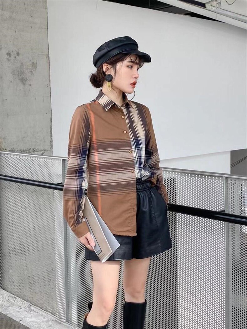 加绒衬衫，女装衬衫，依伊贝诺