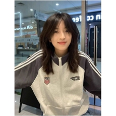 W10315-P48网图现货高质量重磅华棉开衫刺绣卫衣棒球服夹克，男装夹克，星座1608