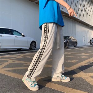 男春季潮流时尚休闲长裤坑条冰丝休闲裤D5243P34图片